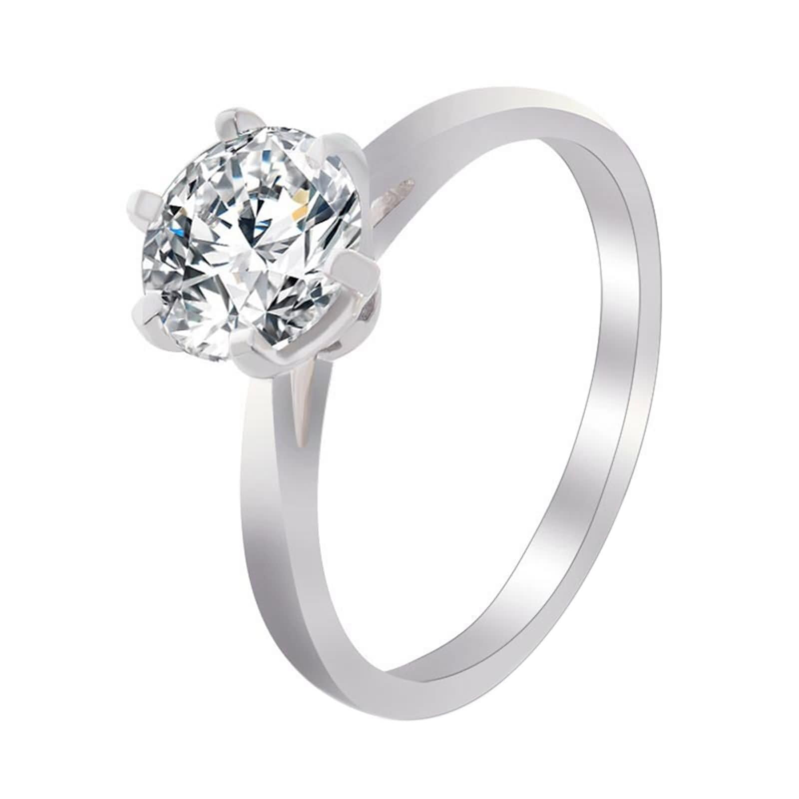 Wycian Spersonalizowany pierścionek 9K pierścionek z litego złota 9K Moissanite 6 ząbków samotny okrągły z 1Ct Moissanite rozmiar H 1/2 moda dla kobiet biżuteria walentynkowa