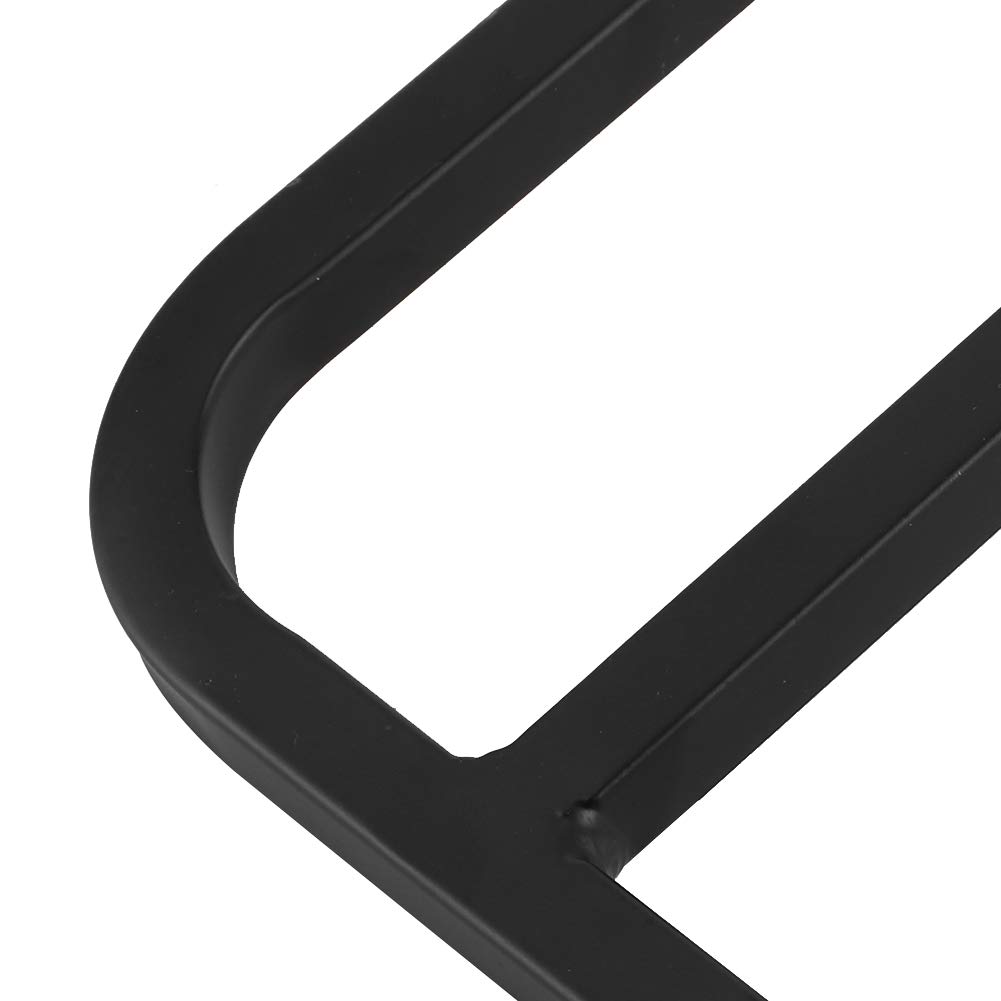Qiilu Heckträger, Stahl Sissy Bar Rückenlehne Gepäckträger Schwarz, Passend für XL/FLST/FLSTC/FLSTSC