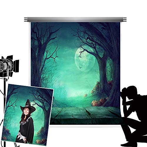 Kate Telón de fondo para fotografía, luna verde, noche, photocall