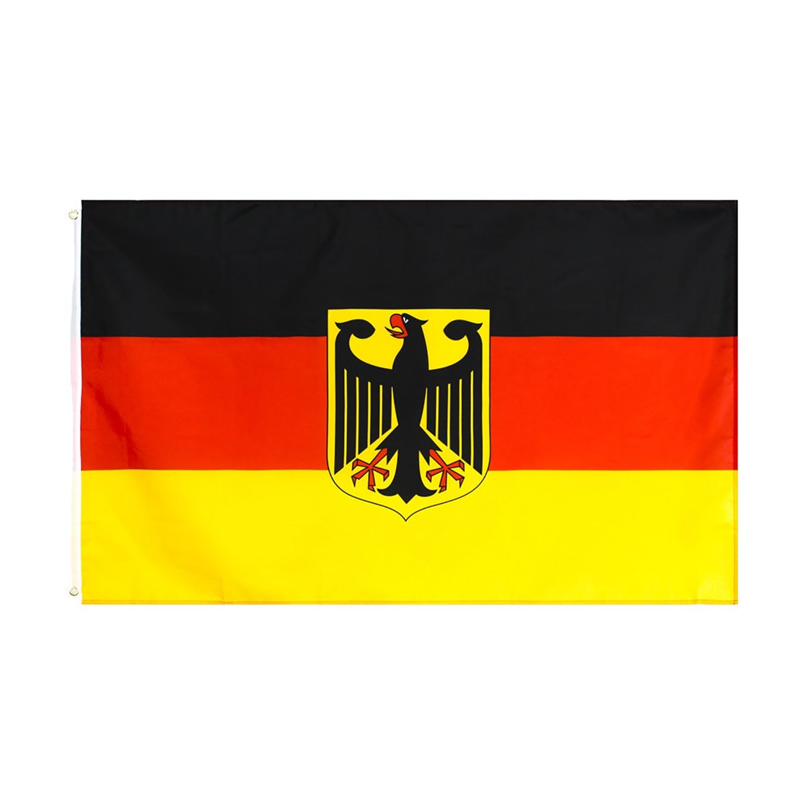 Banners Emblema Alemán para Exhibición Nacional Duradero con Clásico para Hogar o Eventos Alemania con Calidad Gruesa 2 Ojales 150 X 250 cm
