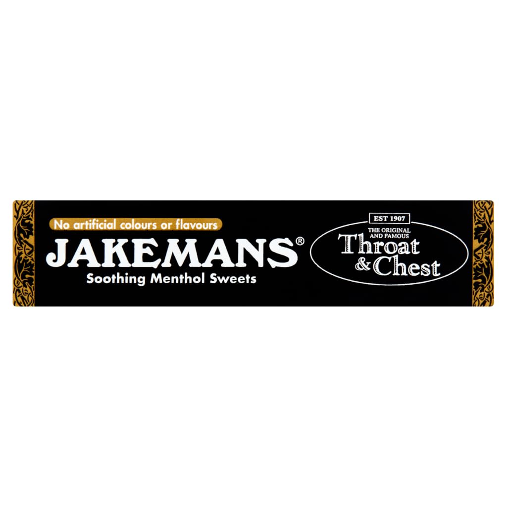 Jakemans Throat & Chest Soothing Menthol Sweets, 41g, White