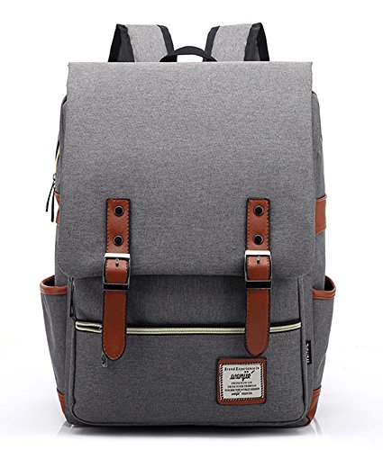 SQLP Sac a Dos Ecole Fille garçon Adolescent 15.6 Pouces PC Sac a Dos Femme Toile Voyage Sac a Dos Cover