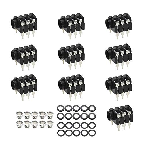 Conector Jack Mono Estéreo 6.35mm Panel 10 Pzs miniatura 1