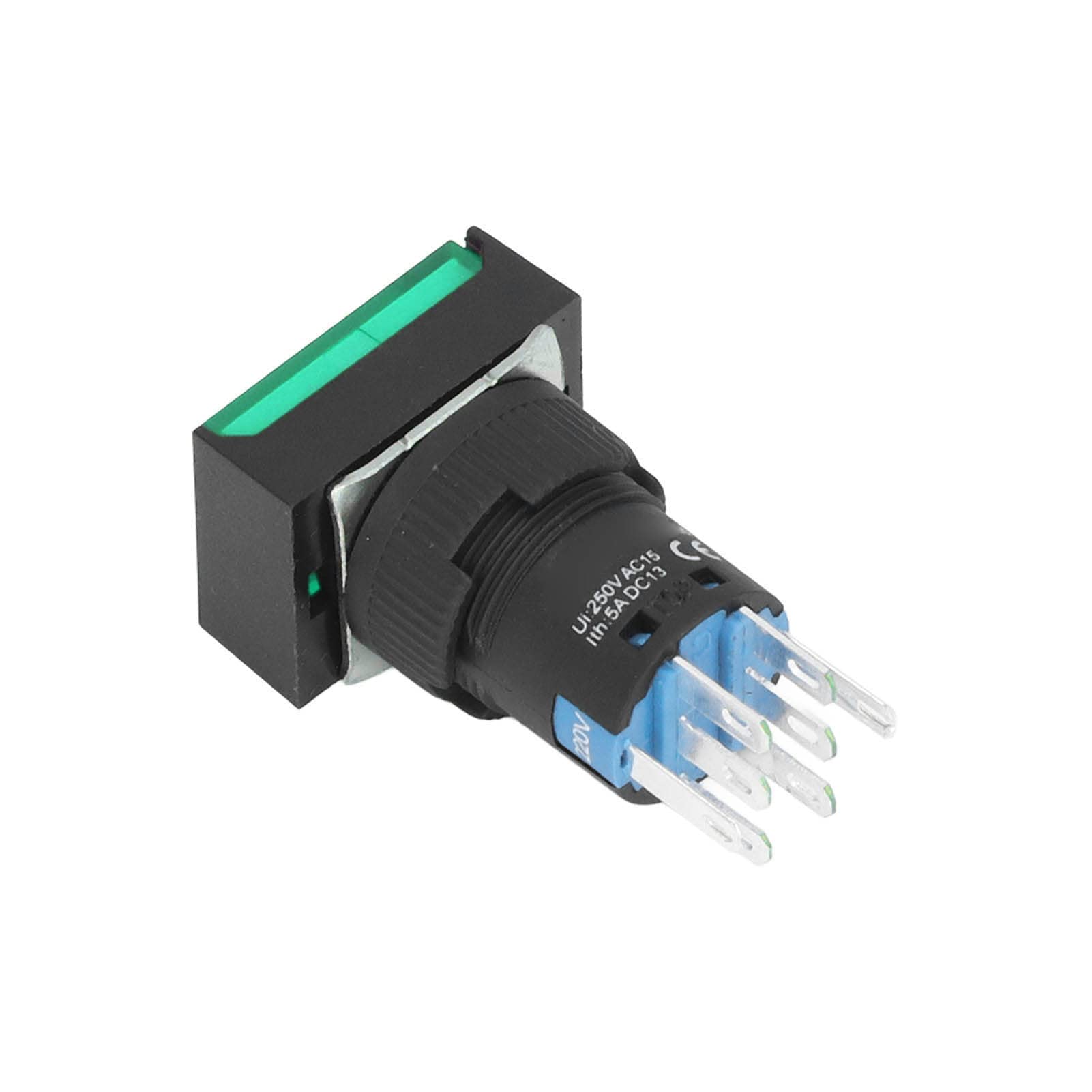 Hyuduo Bouton Poussoir momentané Rouge Lumineux, Interrupteur à (GREEN)