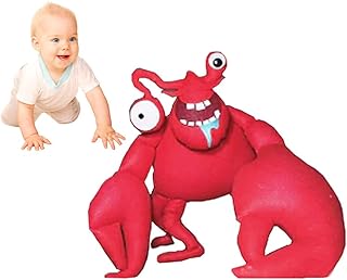 Garten of Banban Chapter 4-9.8"Admiral Krusty Plush Toy,Hot Game Garten Of Ban Ban Plushies, Red Soft Monster Admiral Krusty Stuffed Animals Hugging Pillow for Game Fans