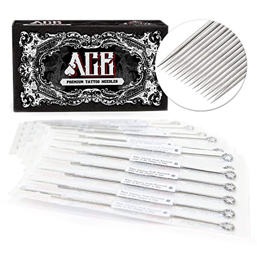 Ace Needles 50 Pcs. 15 Flat Shader Pre-Made Sterile Tattoo Needles - 15F #TOP1