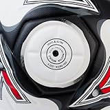 Mitre Delta Football | Highly Durable | Enhanced Accuracy and Consistency, White/Black/Bib Red, 5 - Image 6