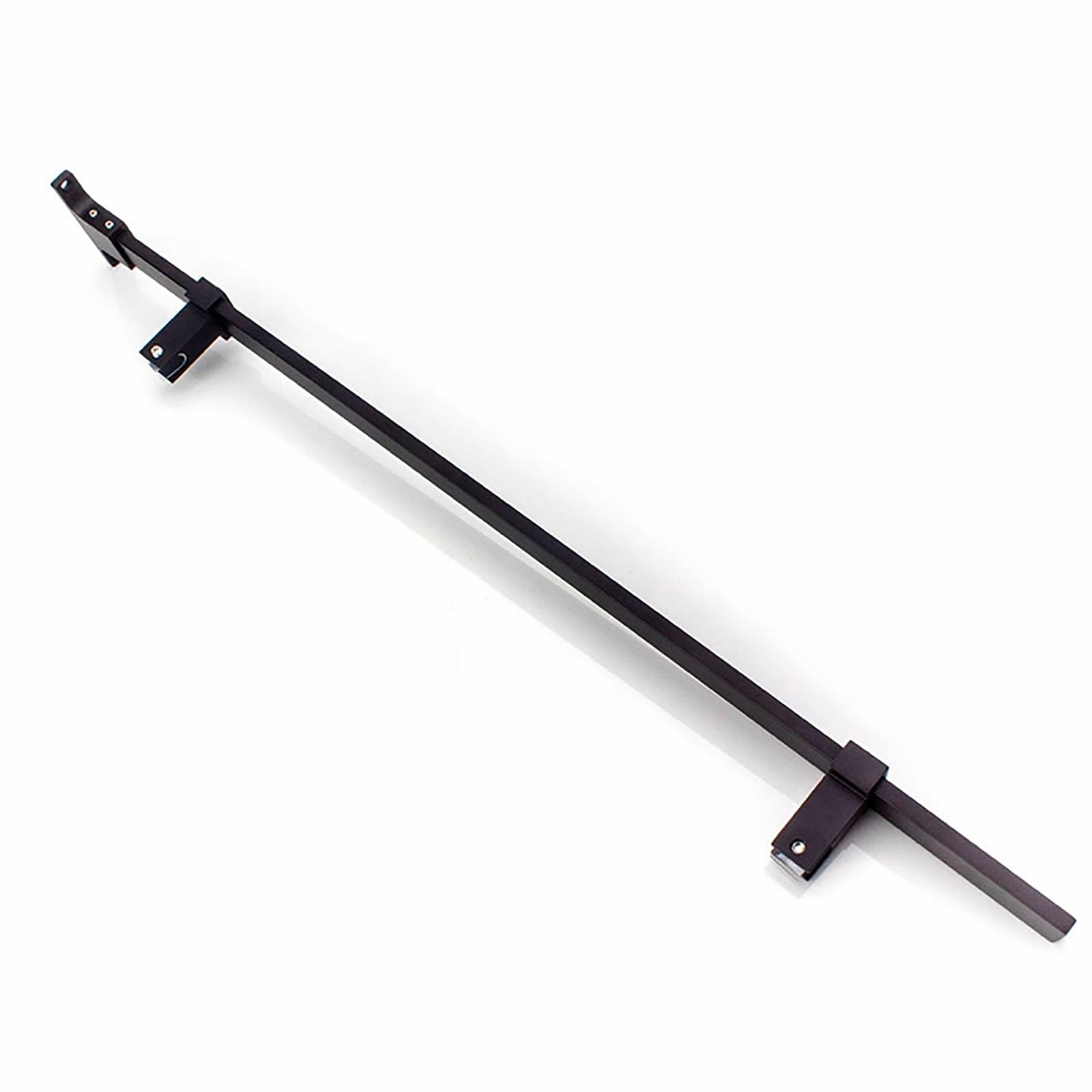 Yllffll Black Shower Glass Support Bar, Stainless Steel Shower Fixed Panel Support Rod For 2/7'' 2/5'' 1/2'' Glass, Panel Mounting Bracket(,65Cm/25.6In)