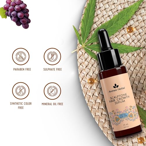 Image of Avimee Herbal Scalptone Hair Growth Serum (Pack of 2) | Scientifically Proven Formula | Enriched with Nansyl & Green Tea Extract | For Hair Growth & Hair Fall Reduction | 10 ml each