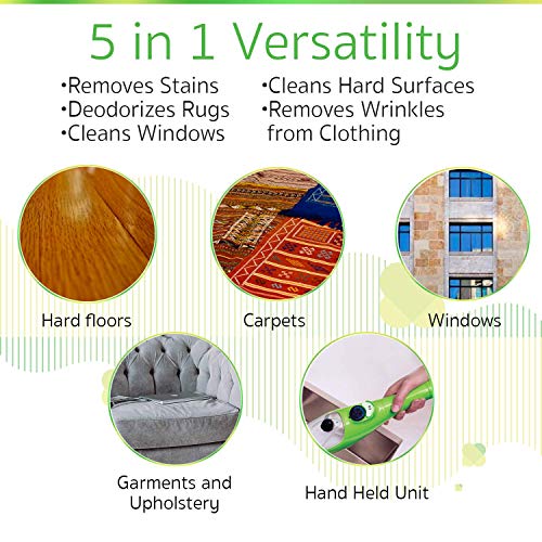 H2O Mop X5 Elite Mop 5 In 1 All-Purpose Hand Held Steam Cleaner For Home Use, With 17 Piece Accessory Kit #TOP5