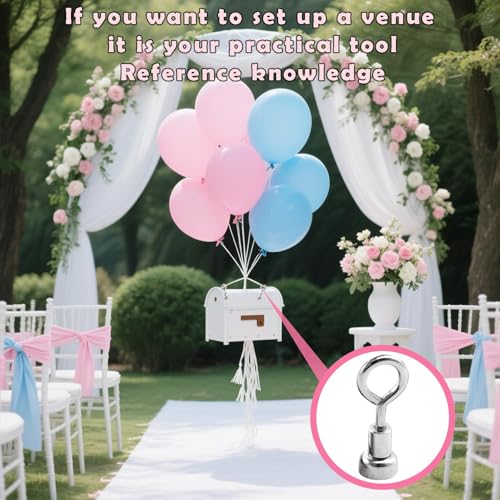 Ballongewichte für Heliumballons,12 PCS Magnet Ballonständer wiederverwendbare Ballonhalter für Party Hochzeits Geburtstags Weihnachts und Halloween Dekorationen