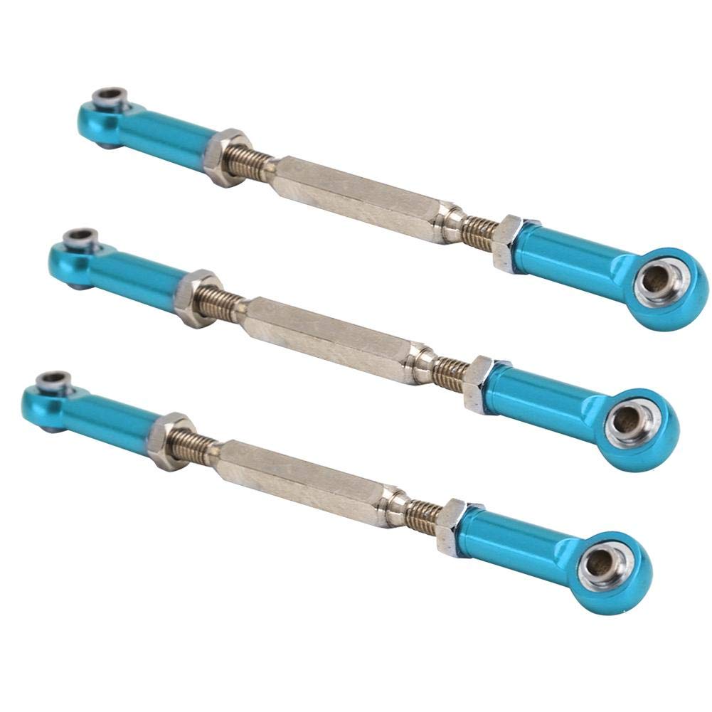 T best Asta di Spinta tiranti a Tirante Regolabile per tiranti a snodo in Lega di Alluminio 6 Pezzi 88mm per Modelli di Auto RC
