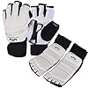 Taekwondo-Sparring-Gloves-Hand-Foot-Gear-Protectors-GuardsWTF-Half-Finger-Value-Set-for-Boxing-Kickboxing-MMA-Martial-Arts-Karate-TKD-Premium-Wrist-Wraps-Ankle-Support-Fit-Men-Women-Kids-Training Taekwondo Sparring Gloves Hand Foot Gear Protectors Guards,WTF Half Finger Value Set for Boxing Kickboxing MMA Martial Arts Karate TKD, Premium Wrist Wraps Ankle Support Fit Men Women Kids Training