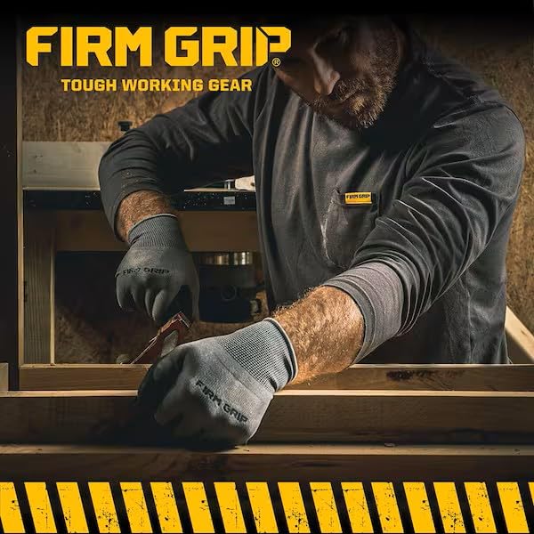 Large General Purpose Polyurethane Grip Work Gloves (12-Pack)