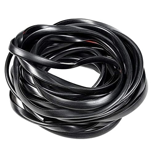CNNELL - Sello de goma para guardabarros, borde de guardabarros, para huecos de rueda de coche y camión, junta de goma para guardabarros, universal, 30 pies, estilo limpiaparabrisas, con cinta adhesiva