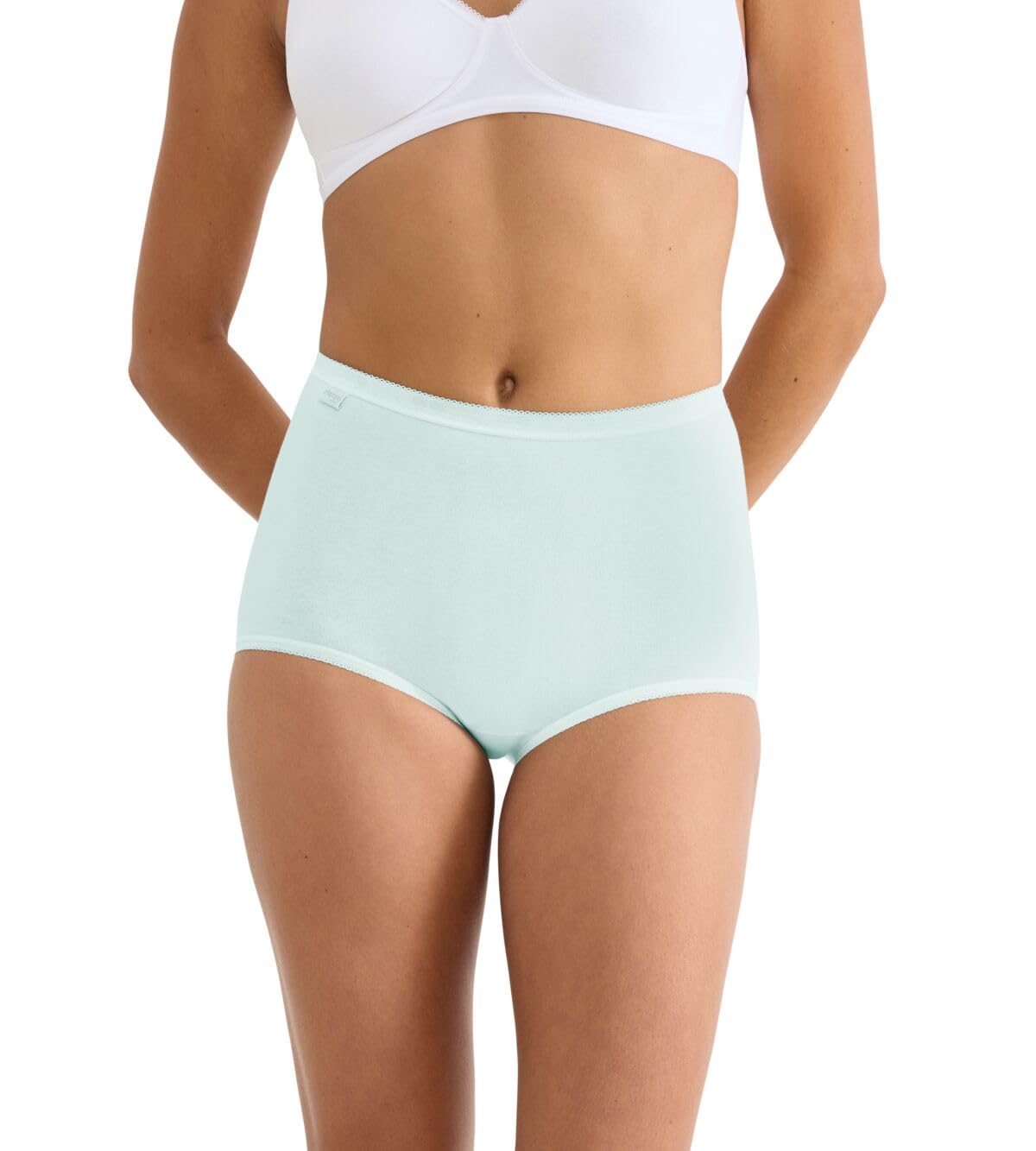 Sloggi Women's Basic+ Maxi C3p Briefs, Medium Grey Melange, 30 (Pack of 3)