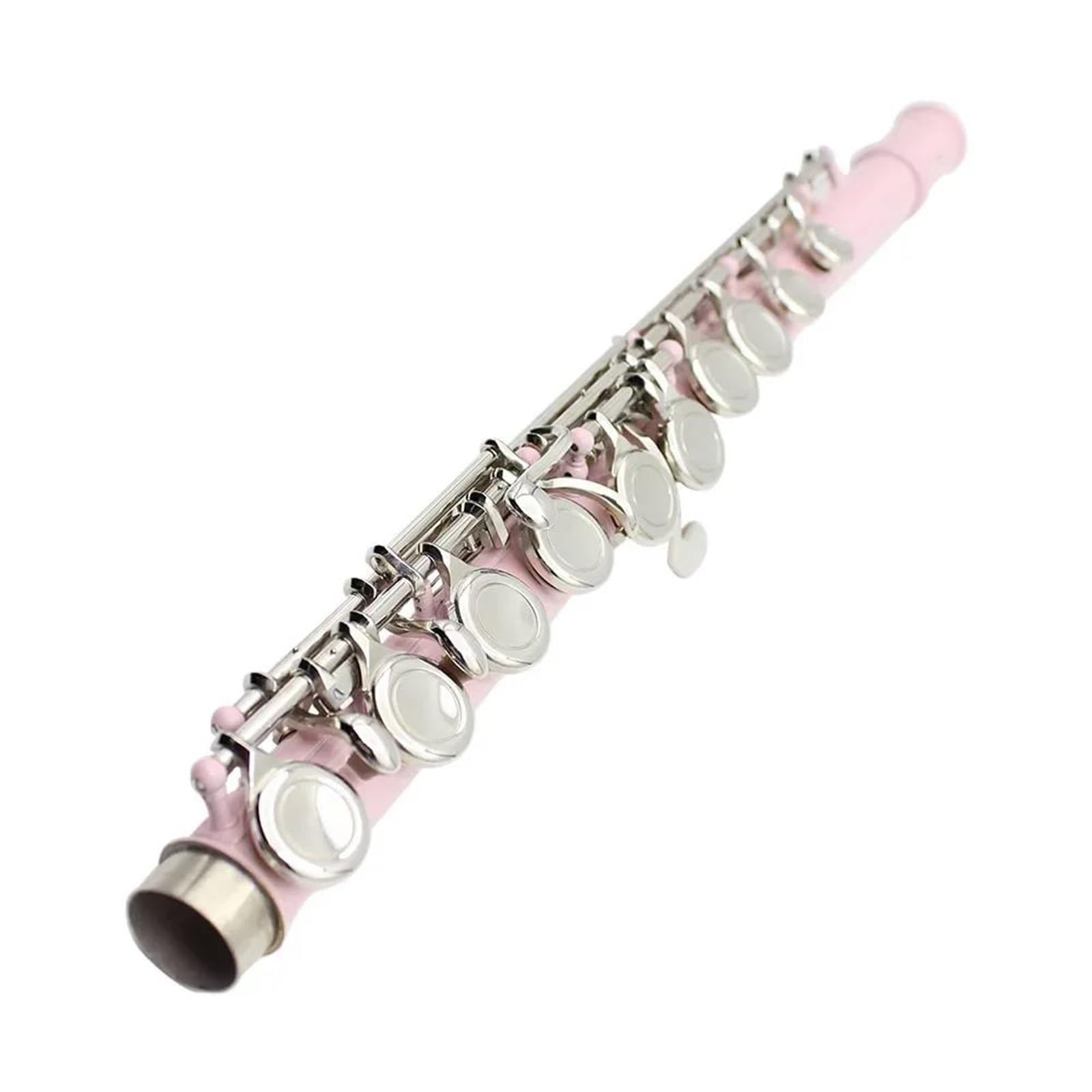 Classic Flet Poprzeczny 16 Zamkniętych Otwartych Otworów C Flet Instrument Dęty Drewniany Profesjonalny Koncert Z Kluczem E Trwały(Rose Red)