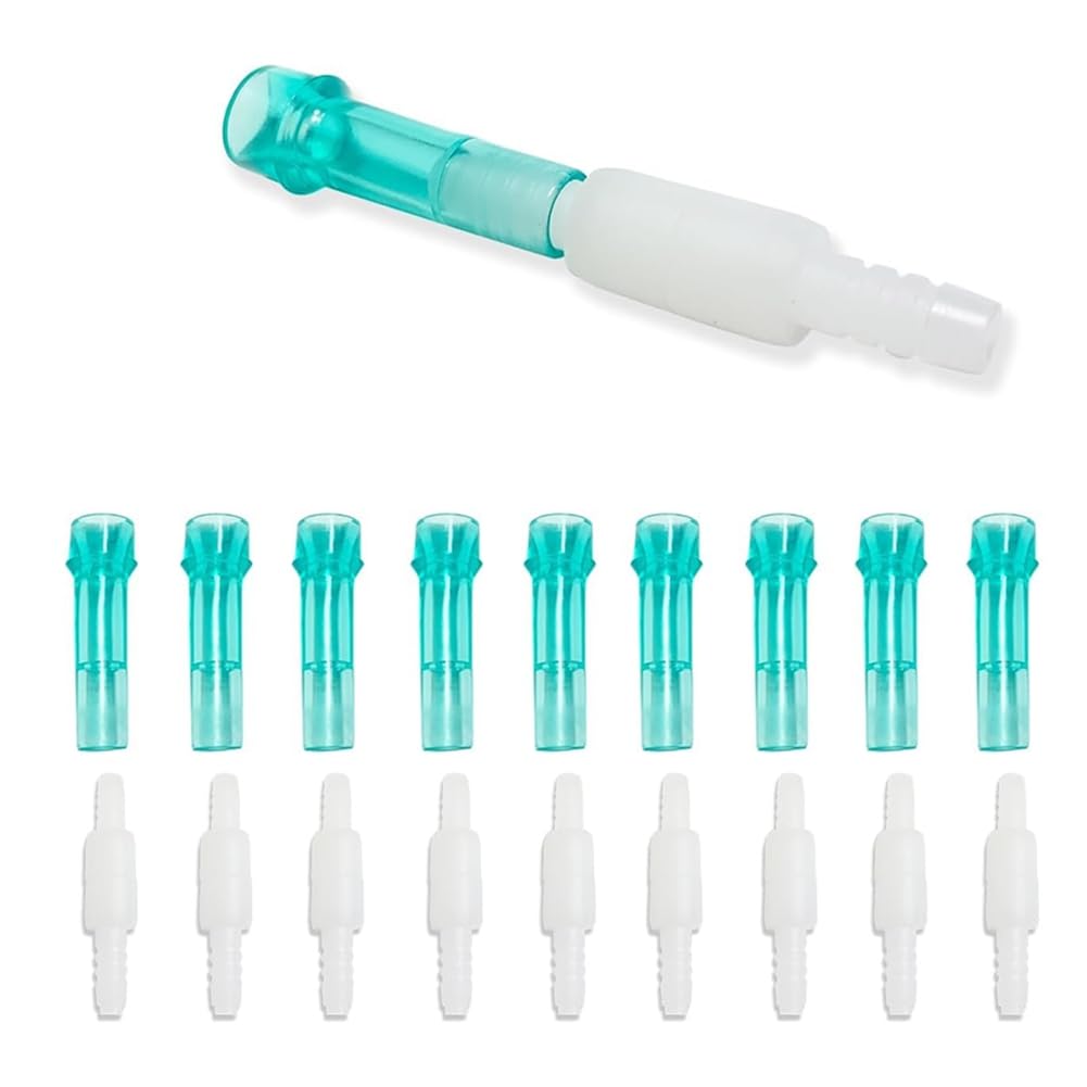 Aboiled Oxygen Tubing Swivel Connectors 360-Degree Rotation Cannula Hose Oxygen Line Splitter
