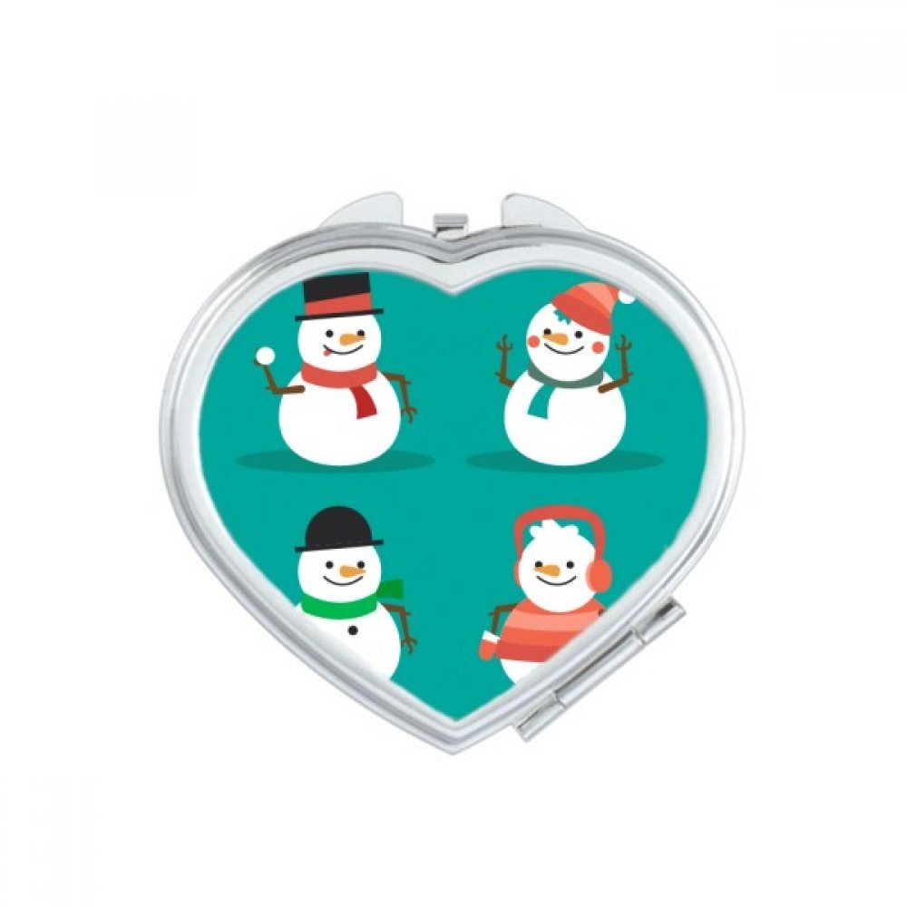 Petit cadeau portable Noël miroir mignon en coeur pour faire plaisir aux proches