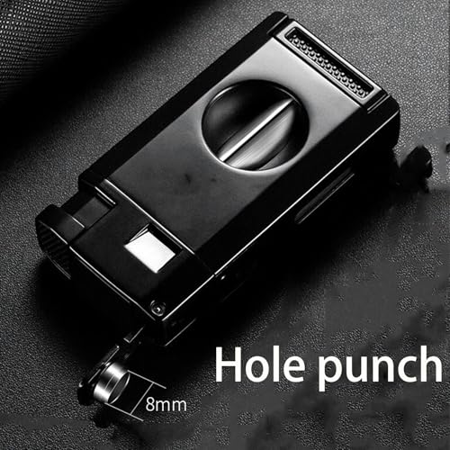 Encendedor de antorcha recargable a butano plateado miniatura 5