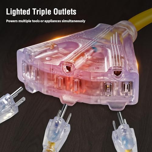 Suraielec 12 Gauge Extension Cord Reel, 60 Ft Retractable Extension Cord thumb #5