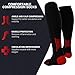 Uflex Athletics Seamless Compression Socks, Knee High -Injury Recovery, Athletic/Sports, Workout, Walking & Running Socks -Men & Women
