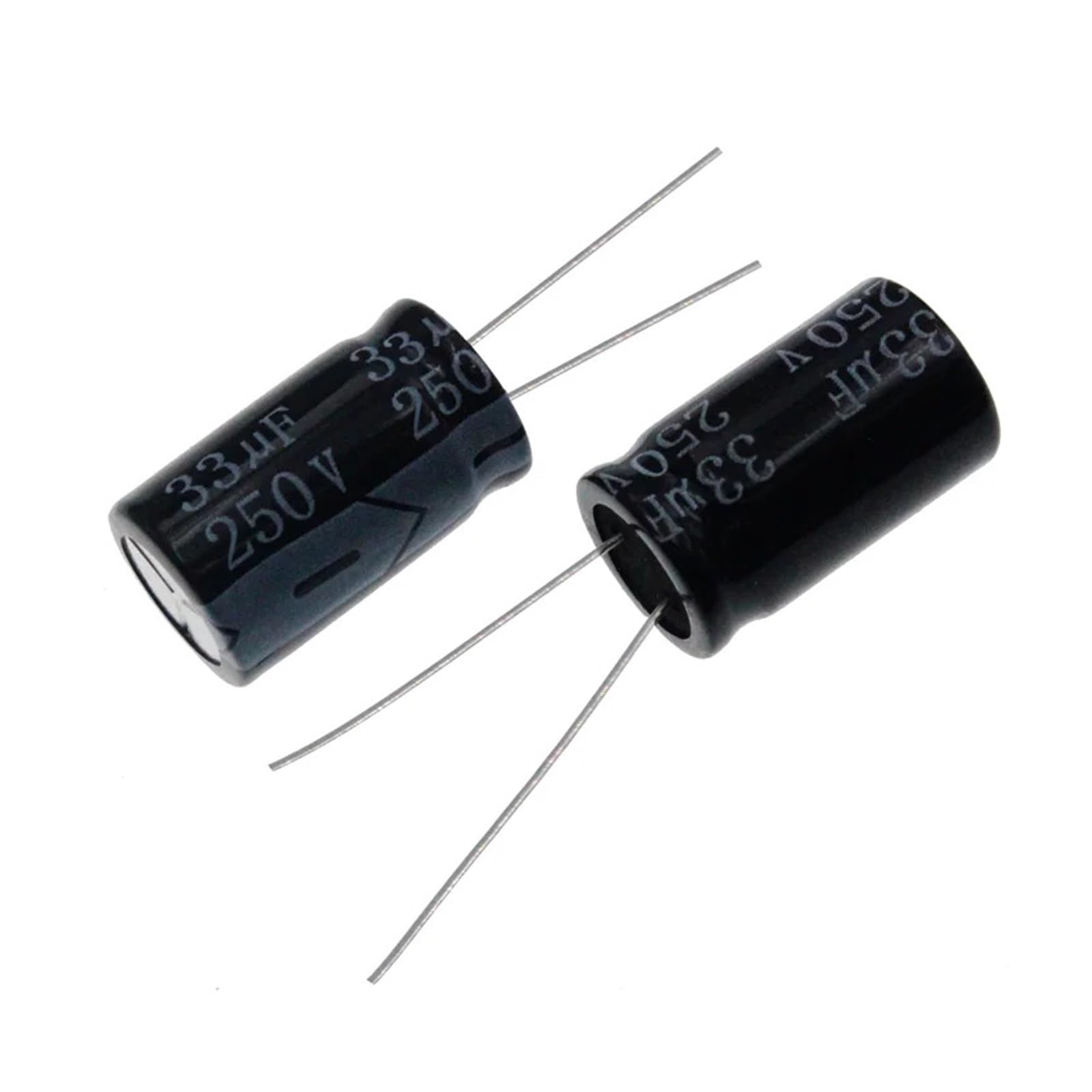 ICXLPMC 50pcs 33uF 250V 33MFD 250WV 10 * 20mm Aluminum Electrolytic Capacitor Radial
