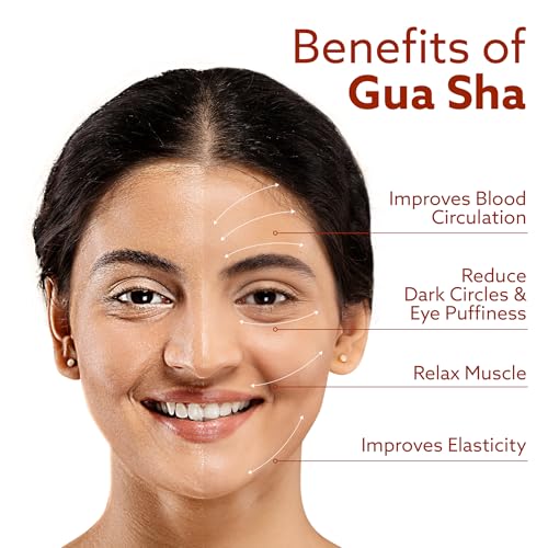 Image of AGARO Premium Stainless Steel Gua Sha Tool - Facial Massager for Face, Neck & Eyes, Tightens Skin, Reduces Wrinkles & Relaxes Muscles, improve circulation, reduce puffiness, enhance skin elasticity
