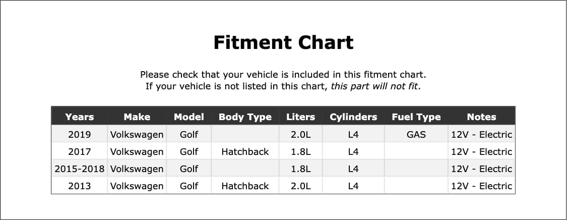 Engine Variable Valve Timing (VVT) Adjuster Magnet Compatible With Volkswagen Golf GAS Hatchback 2019 2018 2017 2016 2015 2013 P-5581460