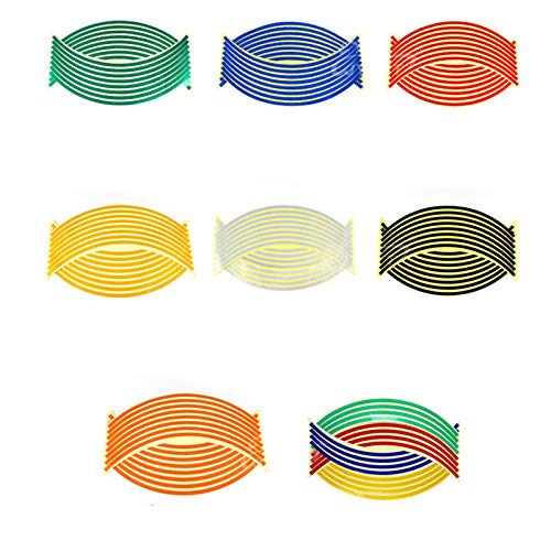 QOHFLD Newbee 16 Pz Strisce Adesivo Ruota Moto