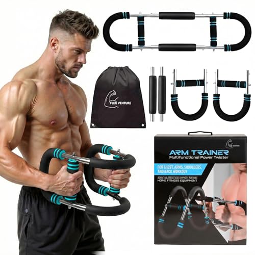 Mr Sculpt Gorilla Bar 90-120lb, Adjustable Twister Arm Trainer for Chest Workout. Muscle Trainer for Enhancing Upper Body Muscle. Home Gym Equipment for Body Strength. Portable Power Twister bar