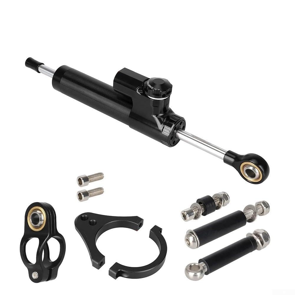 Steering Damper for Stabilizer Compatible with For Kukirin 2024, Featuring Robust Materials and Performance Driven Design (Black)