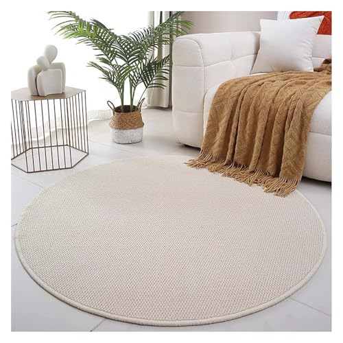 Tapis de chaise de bureau rond gris 120x120cm FANDIAO pour sol