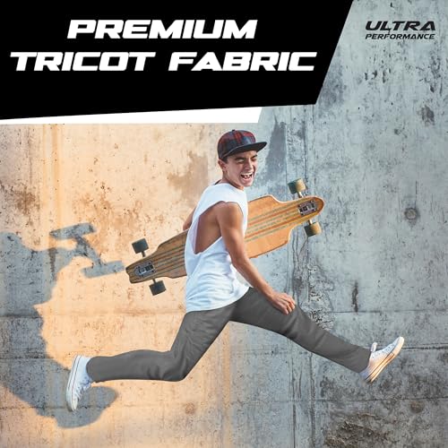 Ultra Performance 3 Pack Boys Athletic Active Sweatpants Tricot Open Bottom Track Pants for Boys3