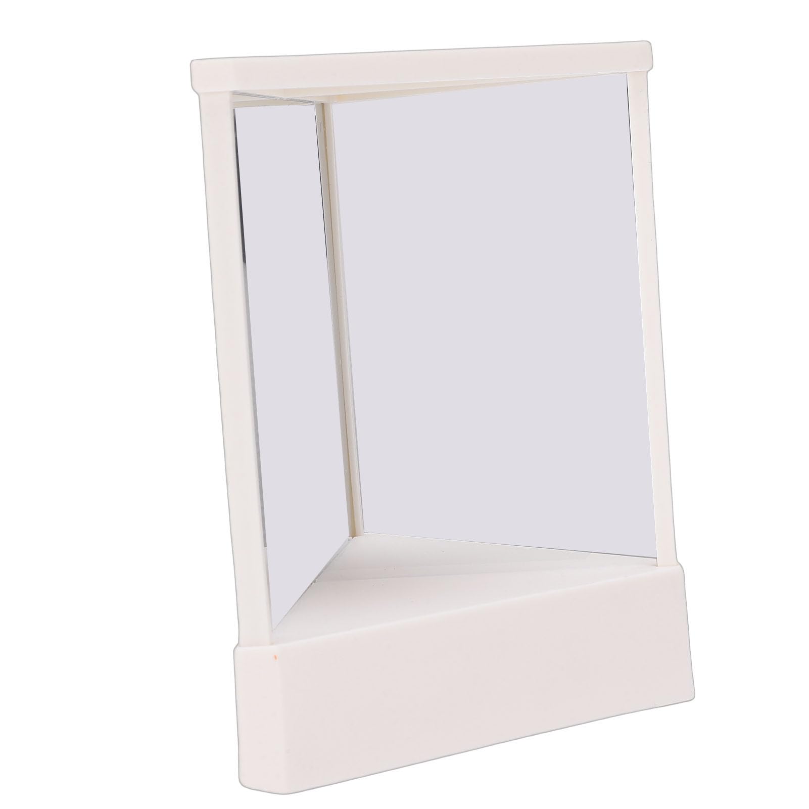 FILFEEL Lustro Nie Cofające, Lustro z Systemem Podwójnego Odbicia Lustrzanego, Bez Odwracania Lewego Prawego, Nie Wymaga Kalibracji, z ramą z Tworzywa ABS, do Makijażu, Stylizacji, (WHITE)
