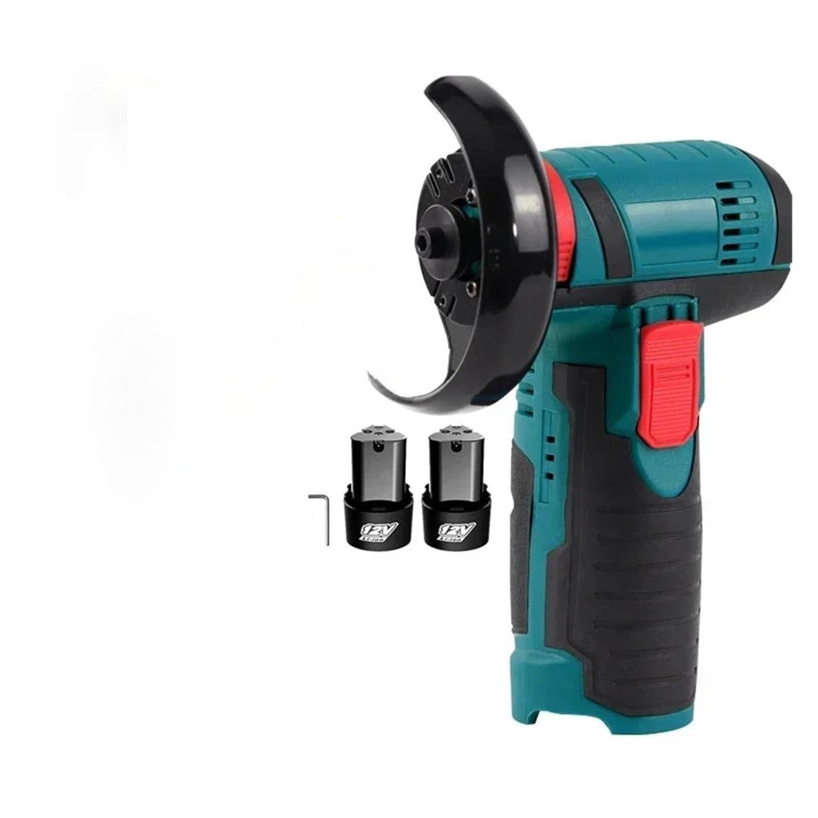LNHHG 12V Mini Cordless Angle Grinder Recharable Cutting & Polishing Tool(2 Battery)