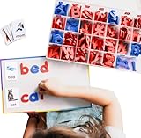 Magnetic Foam Letters for Kids - Classroom Alphabet Letters Kit 284 Pcs with CVC Cards - Montessori ABC Board Magnets