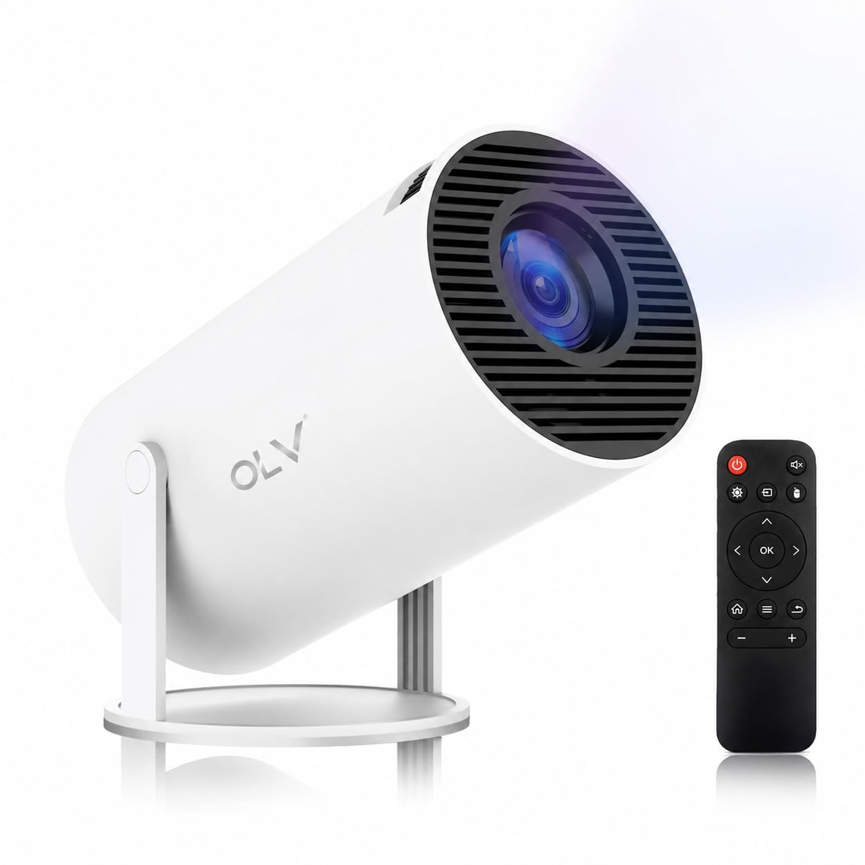 OLV Mini Projector for Home, 4K 1080P Full HD Projector Supports Netflix, Prime and YouTube Etc. WiFi 5G, BT-5.0, Cinema Projector 180° Android 11, Compatible with TV Stick/Windows/iOS/Android | Supports Netflix, Prime and YouTube Etc. WiFi 5G, BT-5.0, Cinema Projector 180° Android 11, Compatible with TV-image-18