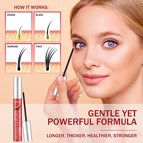 LASHJAR Upgraded Eyelash Growth Serum, Premium Lash Serum Eyebrow