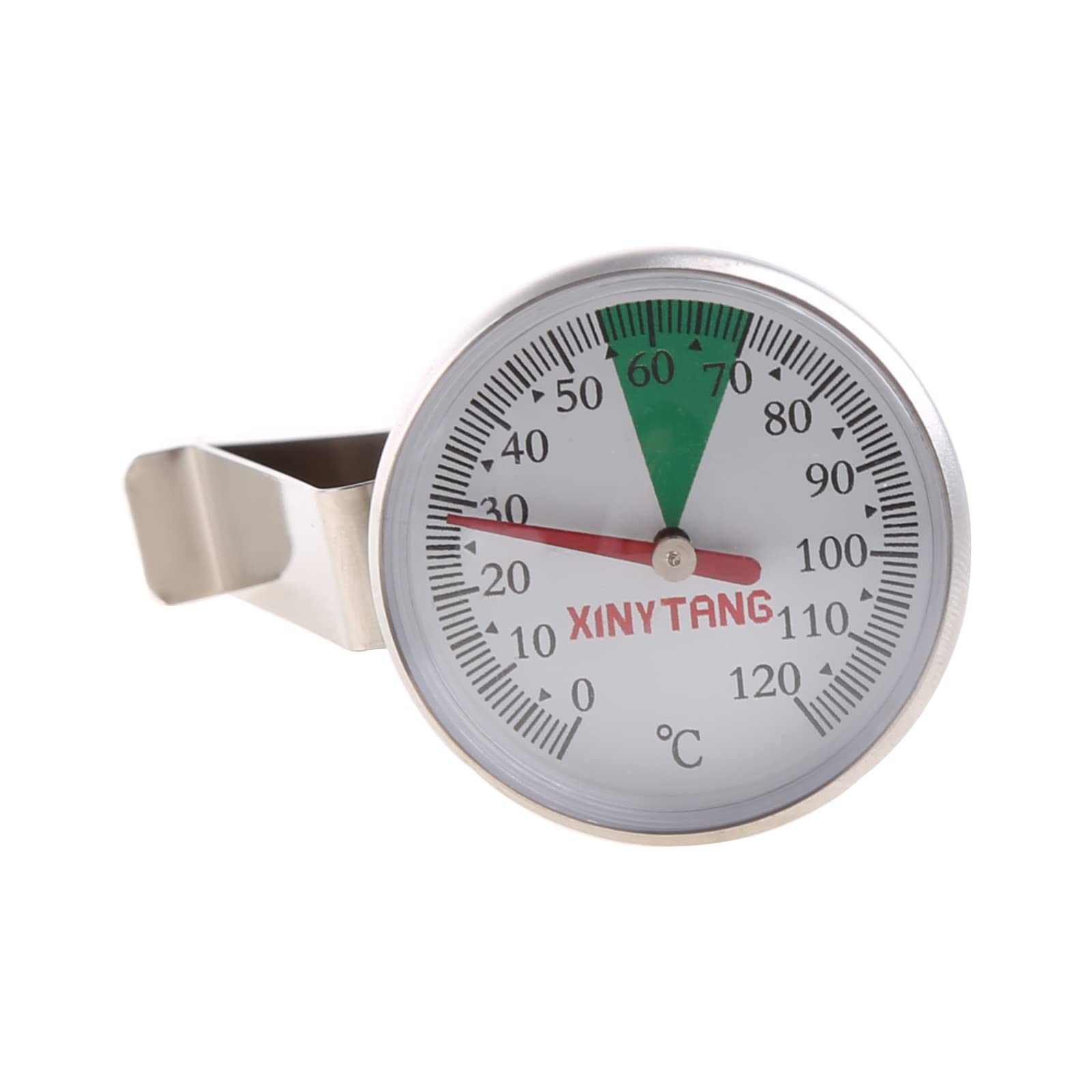 Portable Stainless Steel Kitchen Food Cooking Milk Coffee Probe Thermometer Digital Thermometer Temperature Meter Thermograph Heat Measurement Fever Gauge Hygrothermograph Steel Probe Humidity Holder