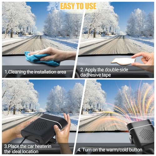 Ouffun A-CAR-HEA-1-2 Heater, Car Heater That Plugs Into Cigarette Lighter thumb #5