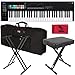 Novation Launchkey 61 Mk3 61-Key MIDI Keyboard Controller w/Bag, Stand, Bench & Cloth