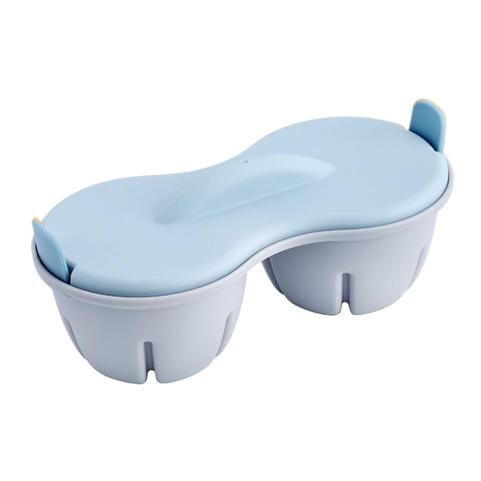 Microwave Egg Boiler - Microwave Egg Cooker | Microwave Poached Egg Maker | Heat Resistant Boiled Egg Maker With Lid | Hardboiled 2-Cavity Maker | Microwave Boiler Poacher For Breakfast