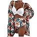 GLZBD 2021 Nouveau Mode Maillot De Bain 2 Pièces Femme, Mayo de Bain Bikini Sexy Taille Haute Ensemble Maillot De Bain Bandeau Push Up Rembourré imprimé Fille Tendance Swimsuit Tenue De Plage Tankini