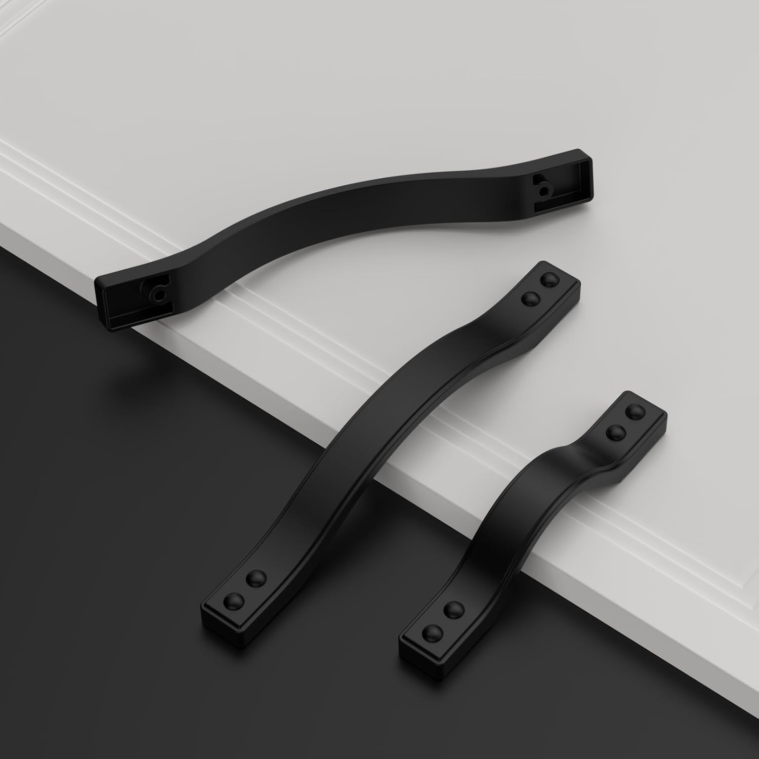 Amerdeco 10 Pack Matte Black Cabinet Pulls 5 Inch(128MM) Hole Centers Kitchen Cabinet Handles Hardware Kitchen Handles for Cabinets Cupboard Handles Drawer Pulls ZH0079