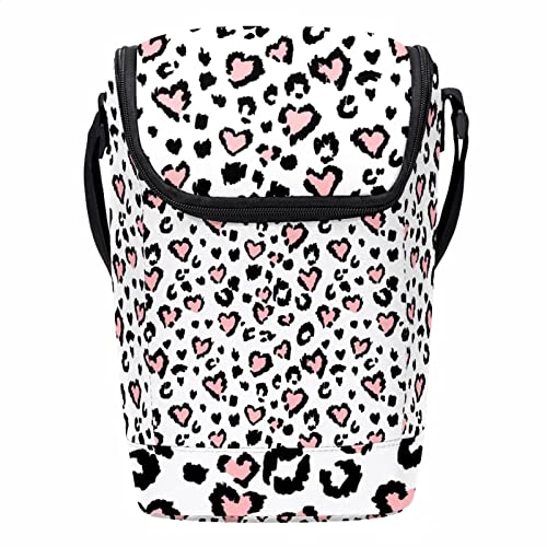 Bolsa de almuerzo reutilizable térmica e impermeable con diseño infantil de leopardo 2