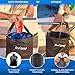 Avigap Boat Trash Can, 100% Odor & Leak Resistant, Portable, Reusable, 10-13 Gal Garbage Bag Snaps Inside, Easy to Install & Clean, Fishing, Sandbar, Kayak, Pontoon Boat Accessories