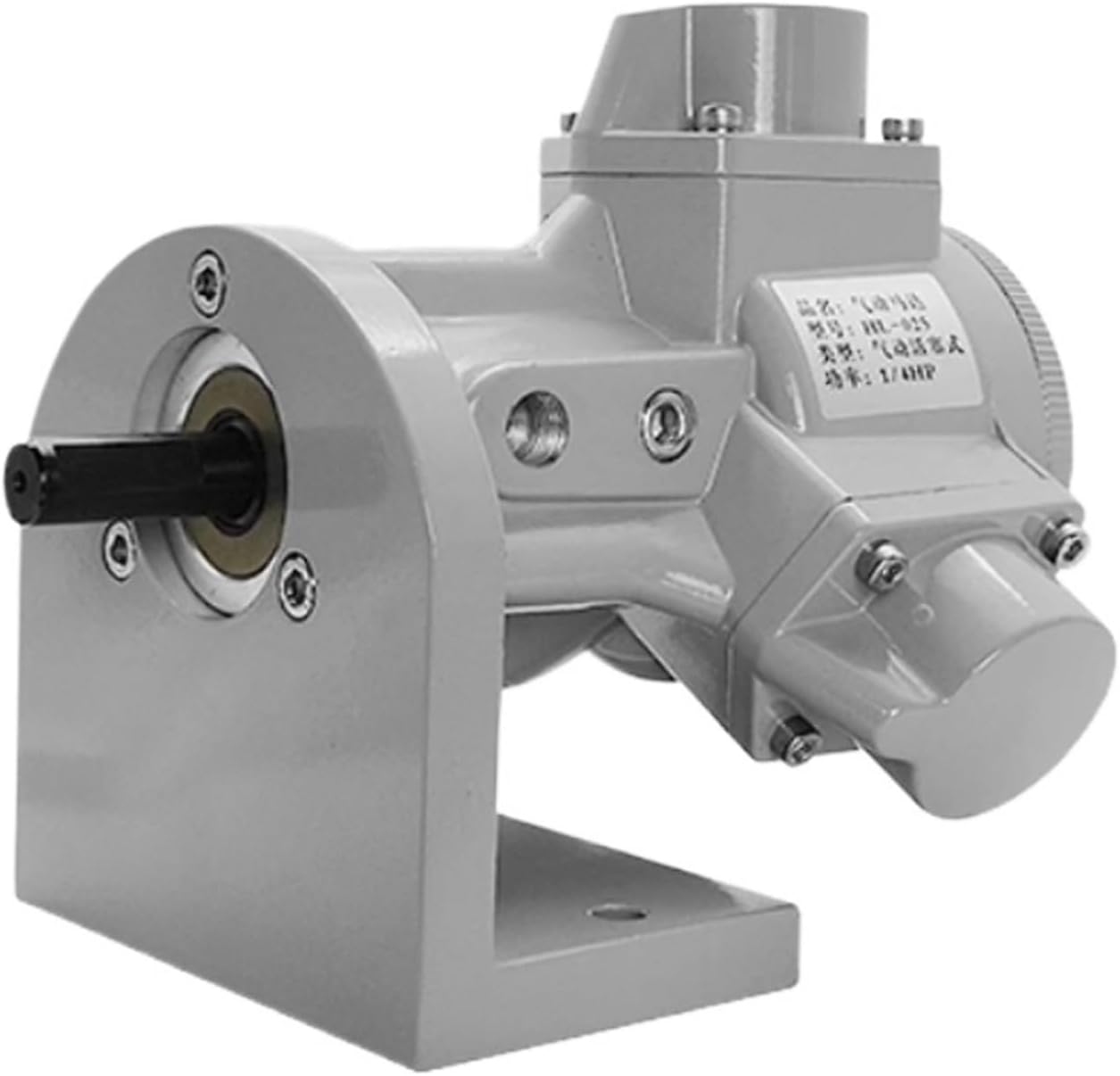 HL-010-075 Piston Pneumatic Motor High Explosion-Proof Low-Speed Forward Reverse Rotary Gearbox Air Motor(Horizontal Type,HL-025)