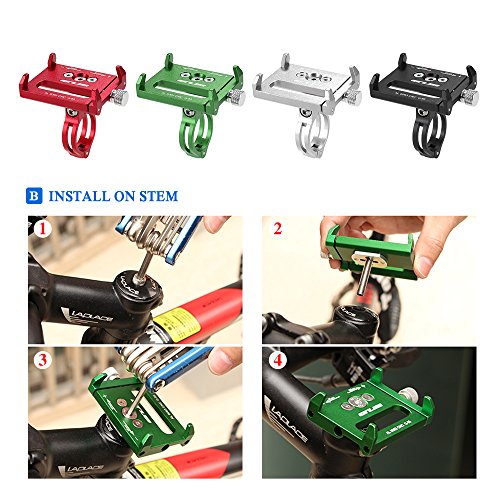 DECDEAL Mountian Bike Phone Mount Universal Celular ajustável para bicicletas Suporte para montagem