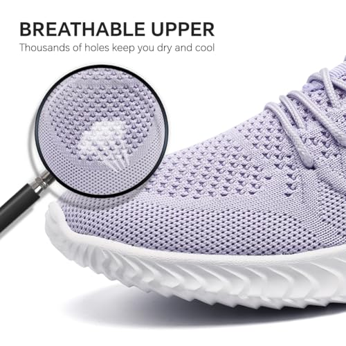 Image of Women's Tennis Running Walking Shoes Slip on Casual Non Slip Athletic Workout Gym Sneakers Fashion Lightweight Breathable Mesh Jogging Work Sports Outdoor Shoe